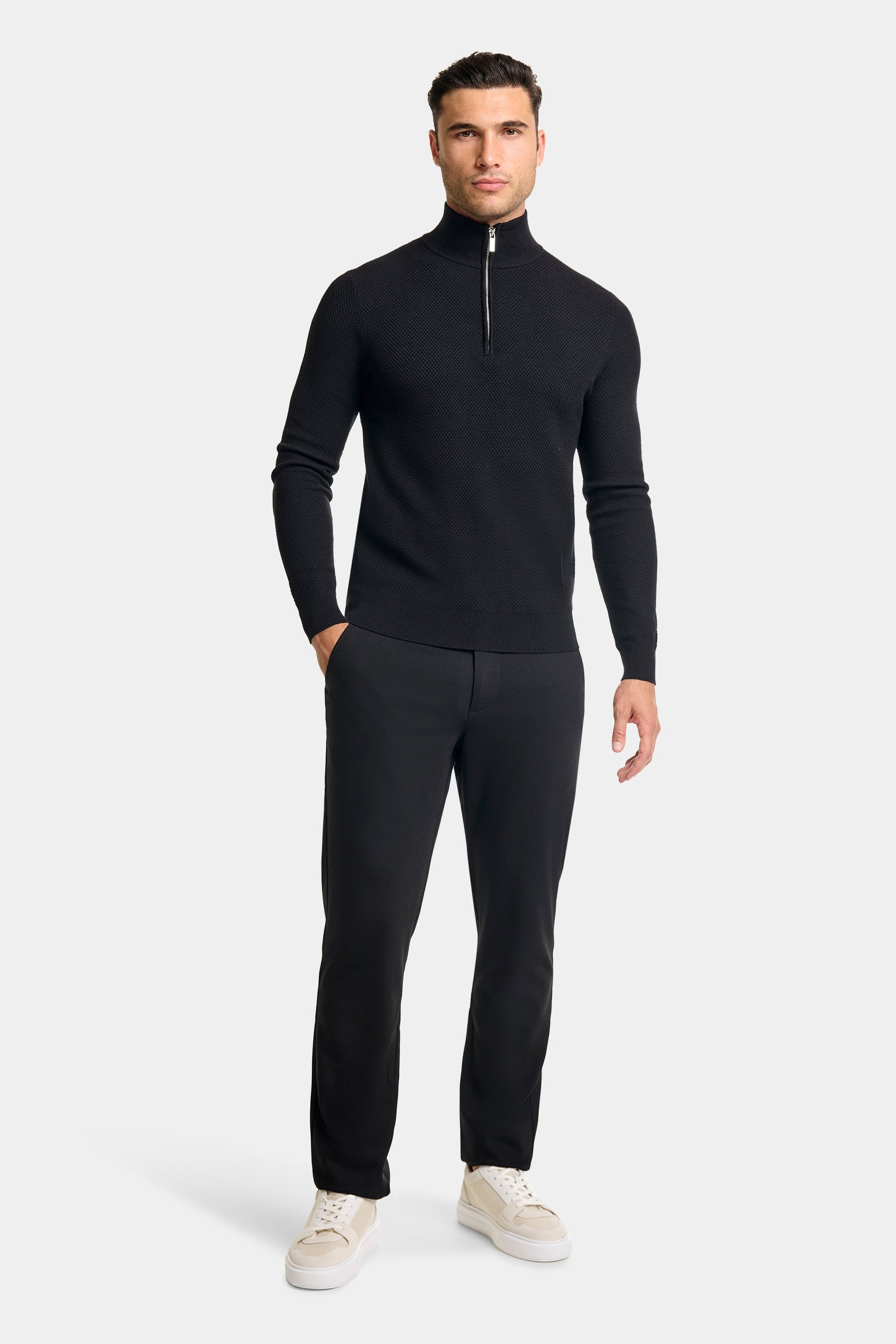THE FABIO HALF ZIP SWEATER