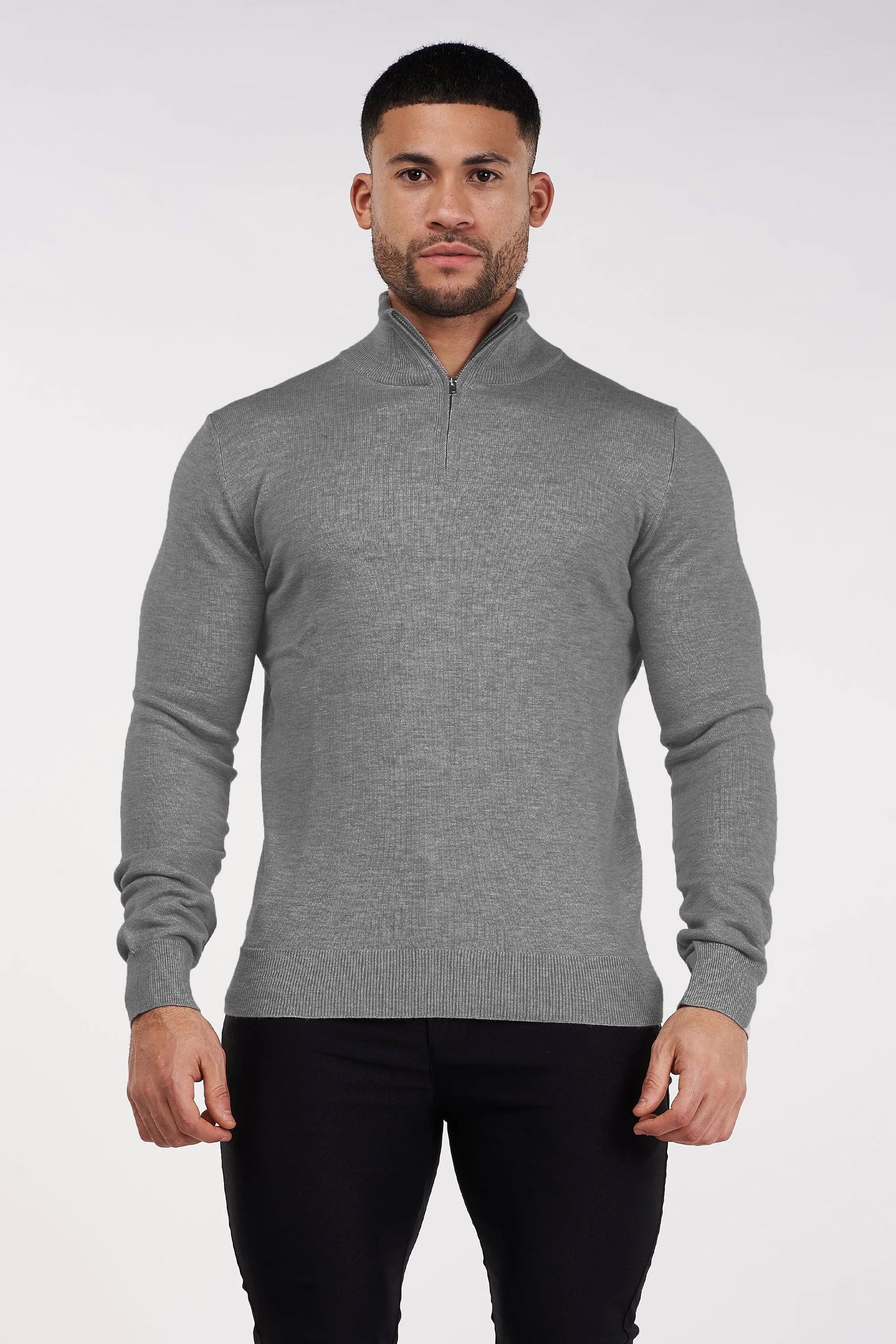 THE SANTONI HALF ZIP SWEATER