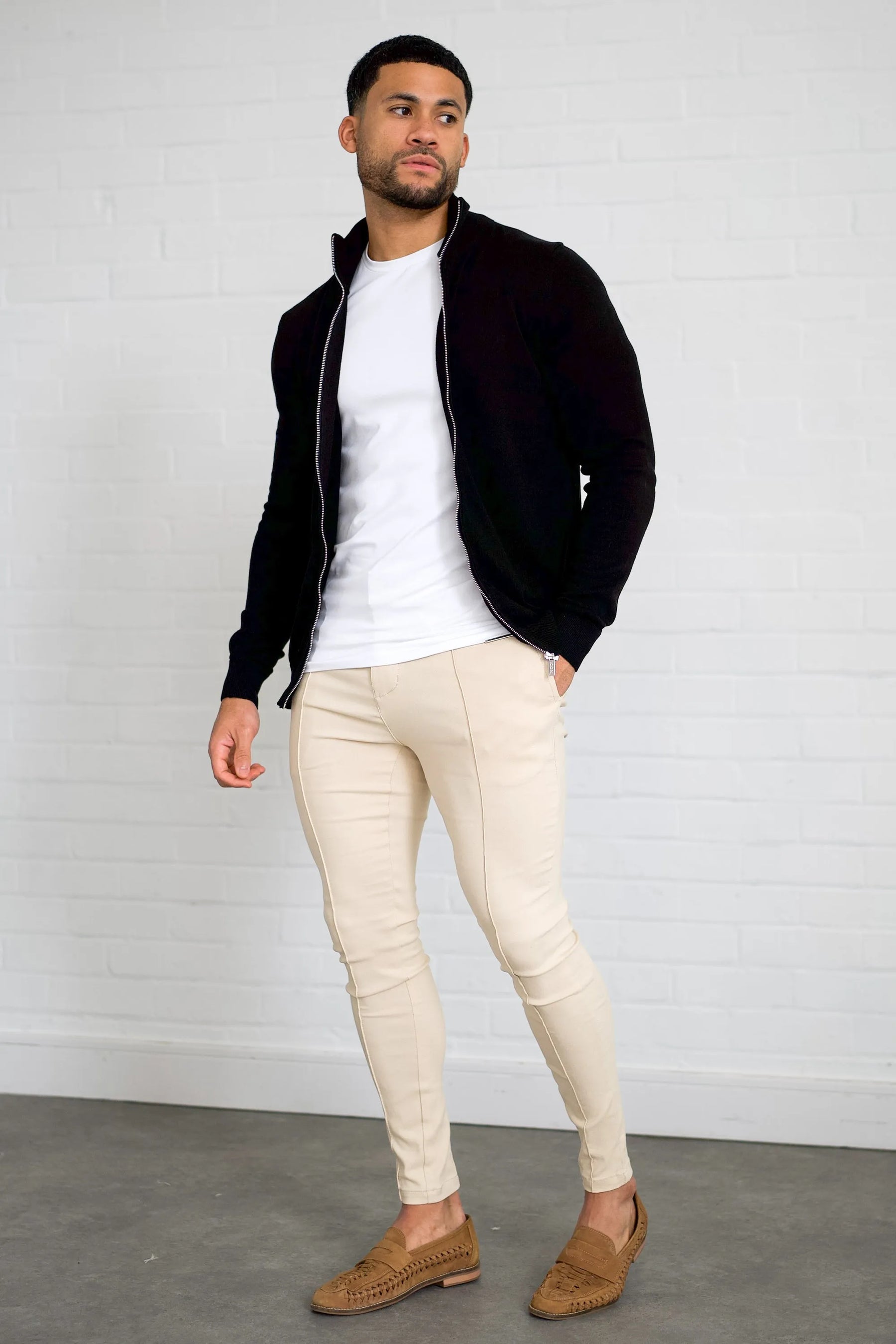 THE SANTONI FULL ZIP SWEATER