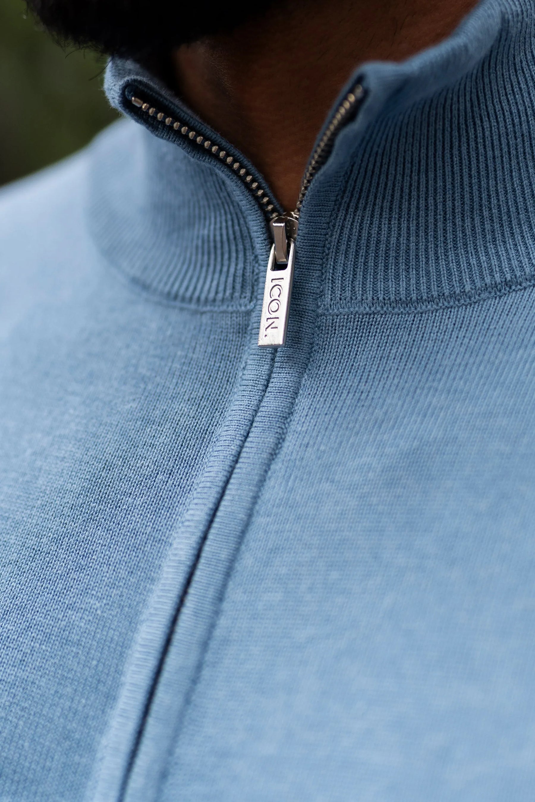 THE SANTONI HALF ZIP SWEATER