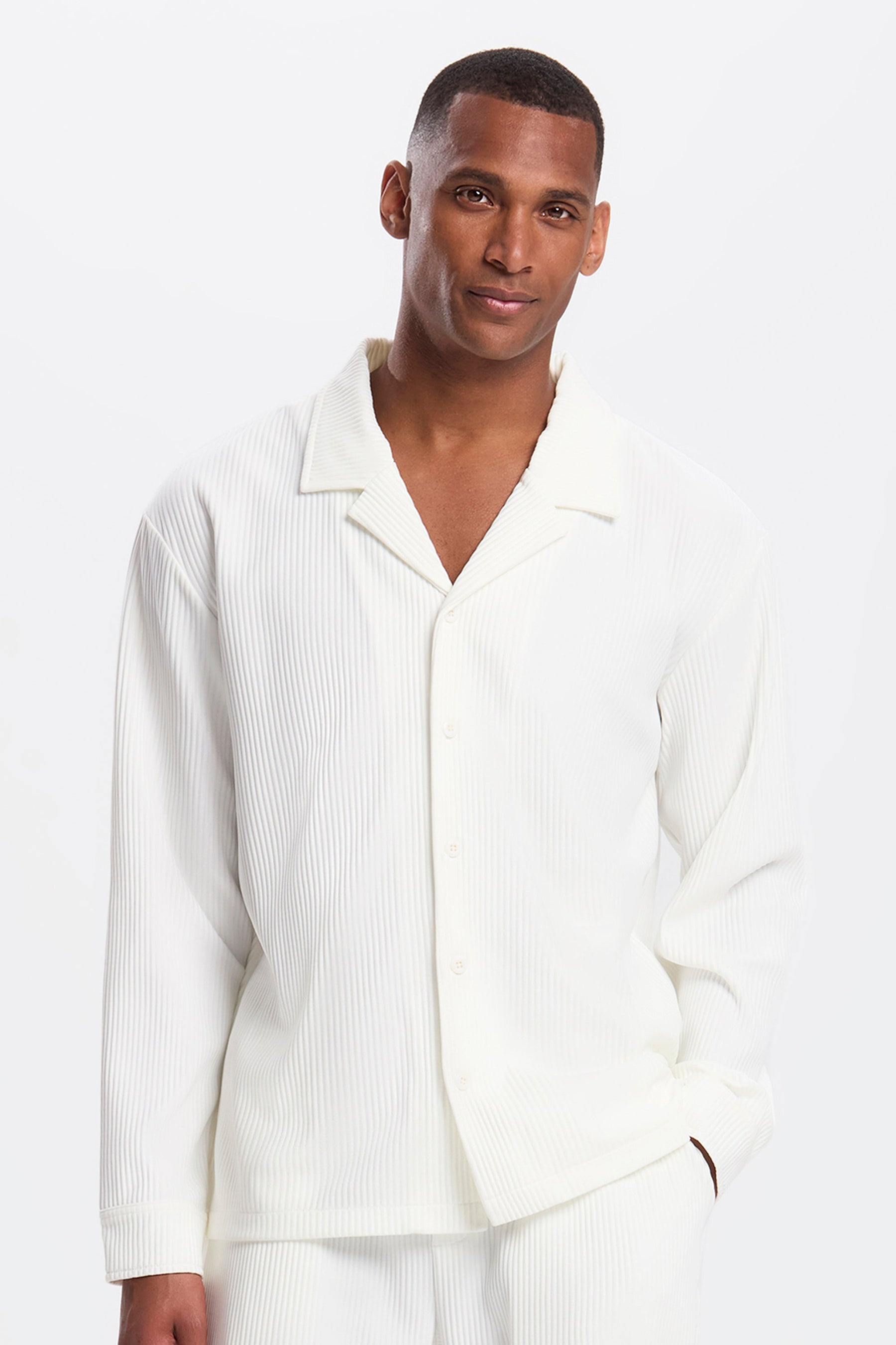 THE PLEATED LS SHIRT