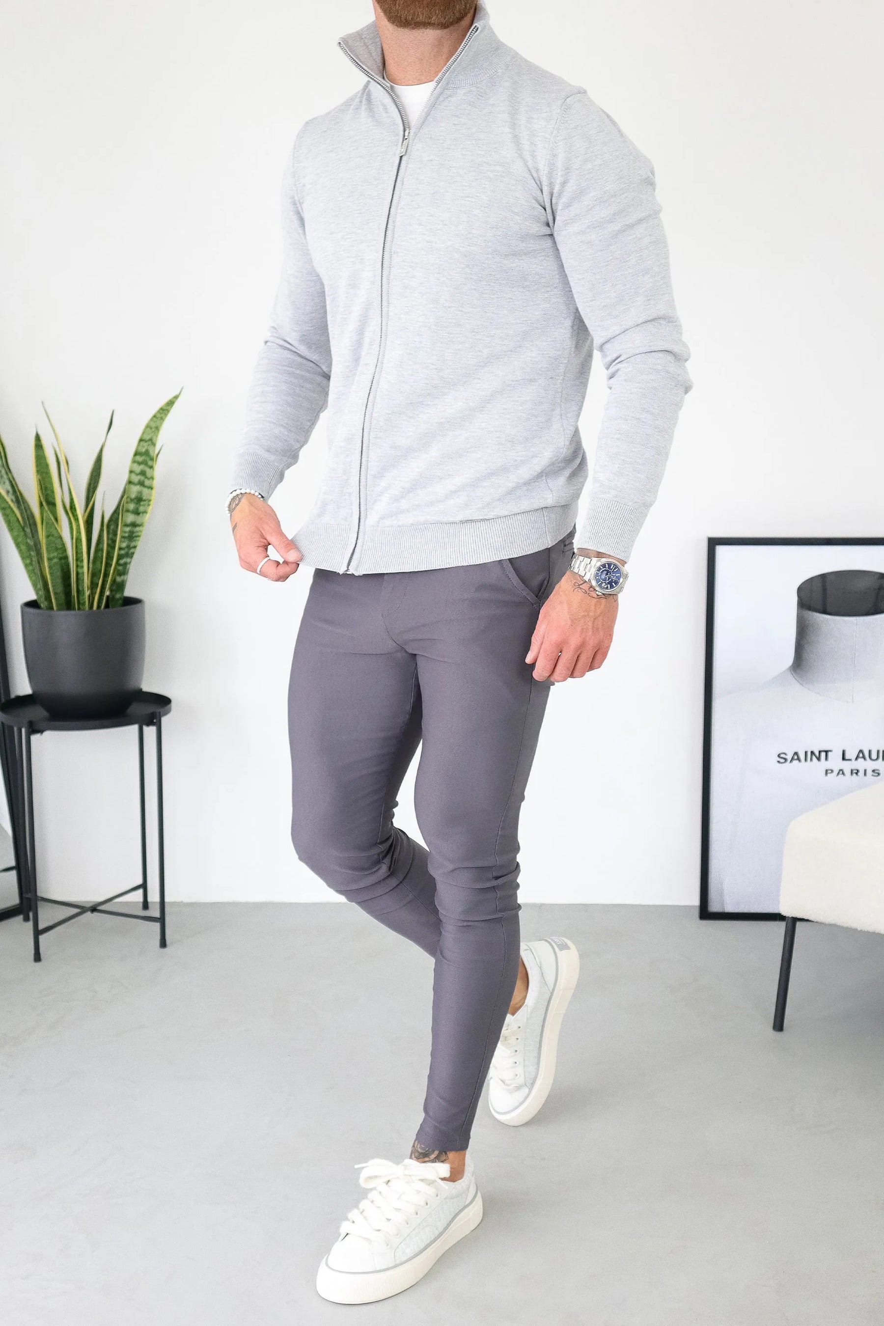 THE SANTONI FULL ZIP SWEATER