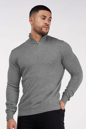 THE SANTONI HALF ZIP SWEATER