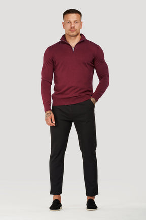 THE SANTONI HALF ZIP SWEATER