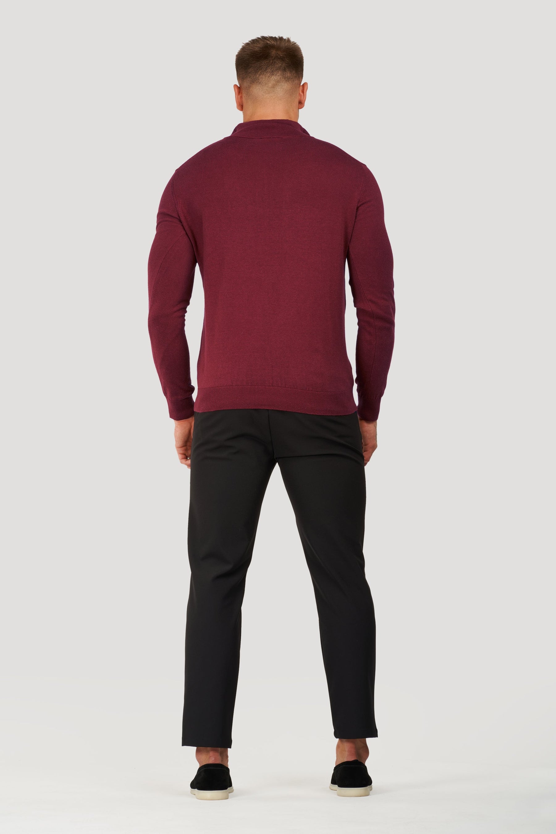 THE SANTONI HALF ZIP SWEATER