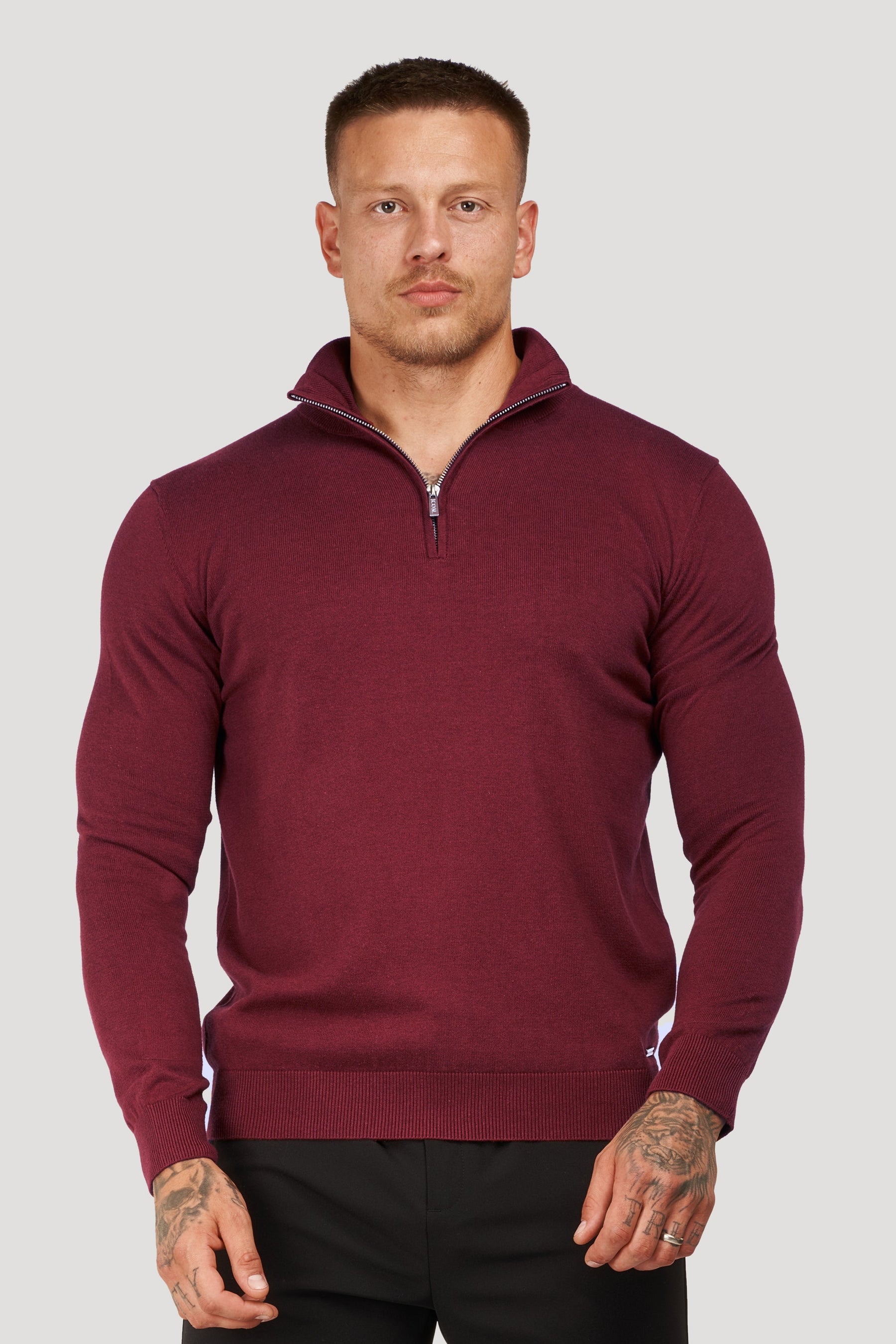 THE SANTONI HALF ZIP SWEATER