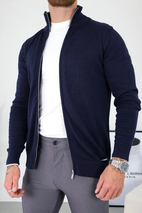 THE SANTONI FULL ZIP SWEATER