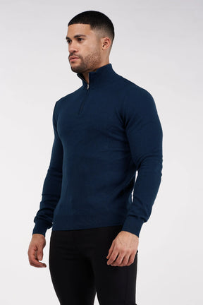 THE SANTONI HALF ZIP SWEATER
