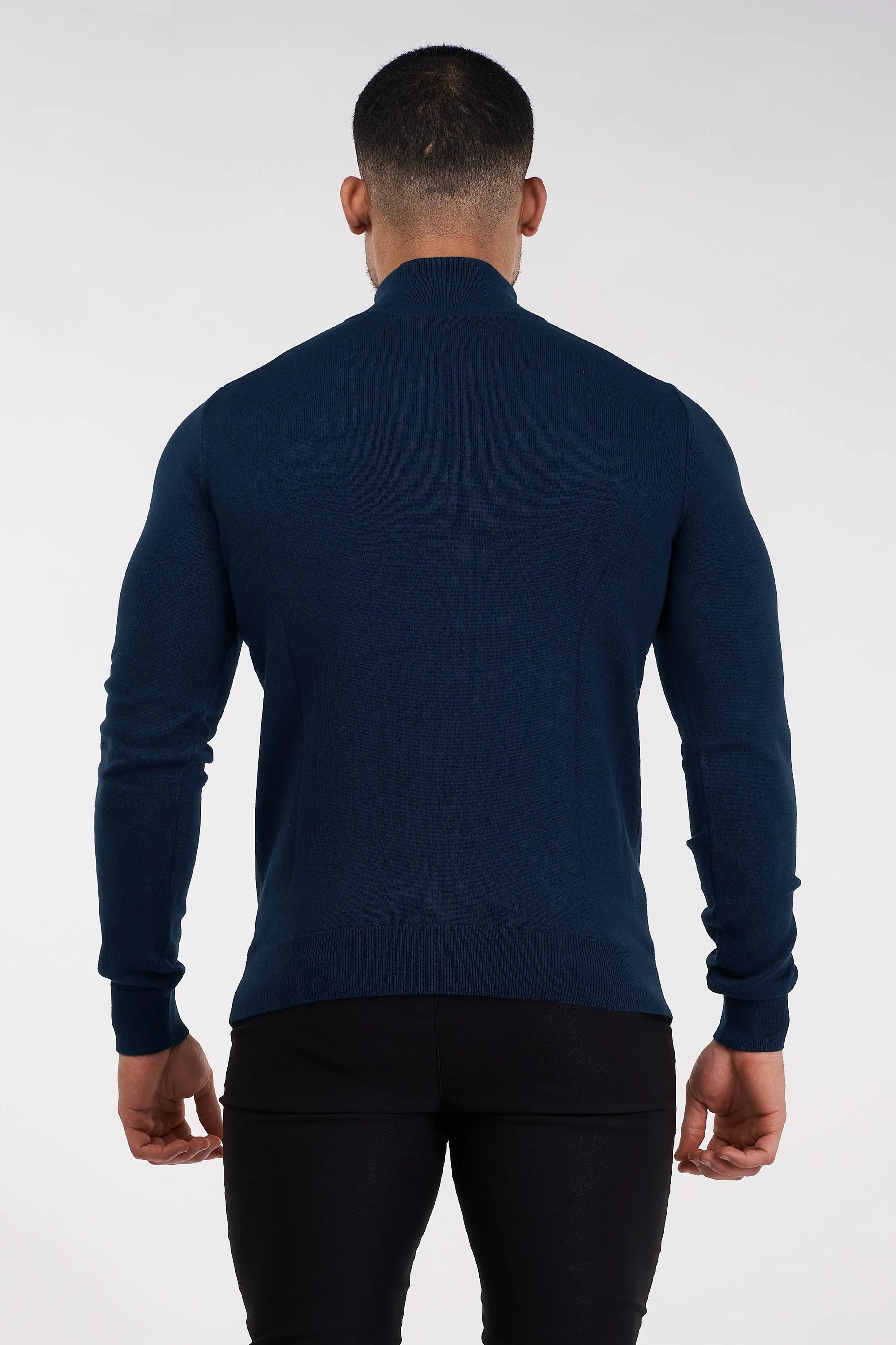 THE SANTONI HALF ZIP SWEATER