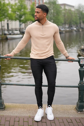 THE SANTONI HALF ZIP SWEATER