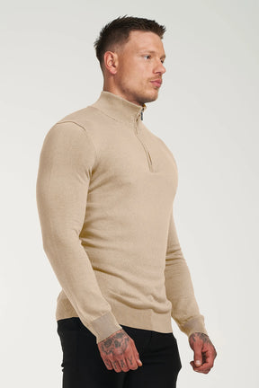 THE SANTONI HALF ZIP SWEATER