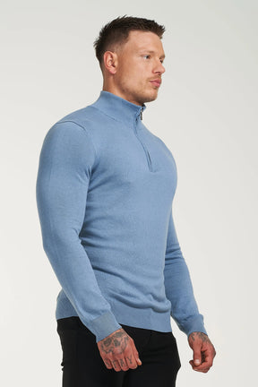 THE SANTONI HALF ZIP SWEATER