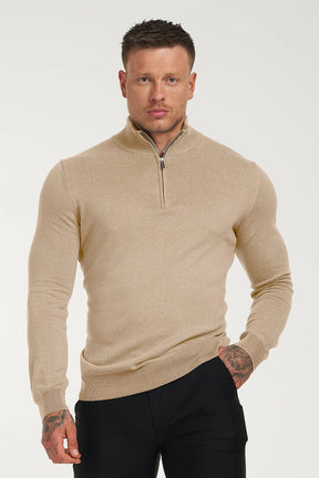 THE SANTONI HALF ZIP SWEATER