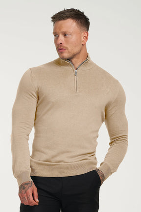 THE SANTONI HALF ZIP SWEATER