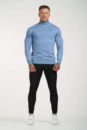 THE SANTONI HALF ZIP SWEATER