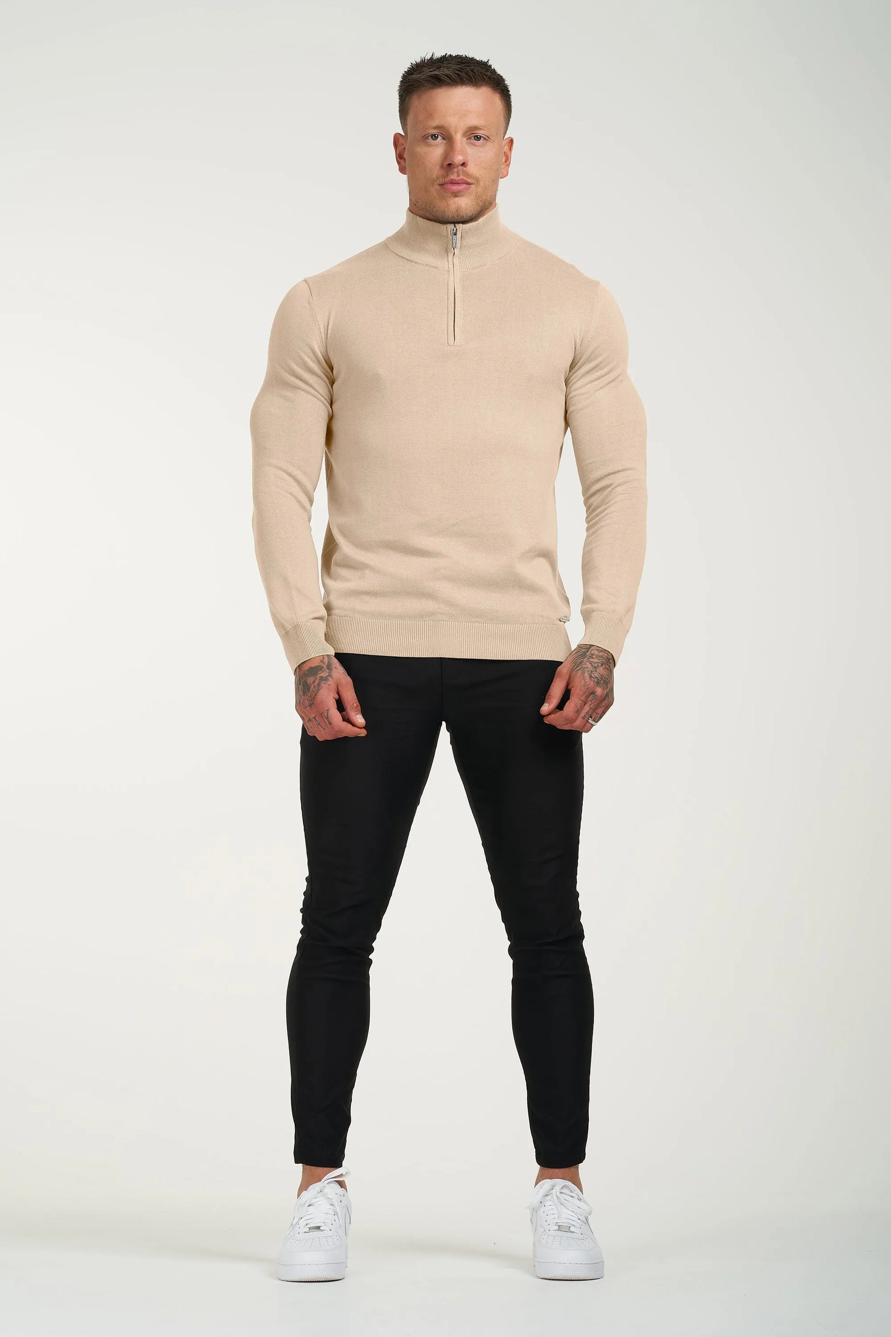THE SANTONI HALF ZIP SWEATER