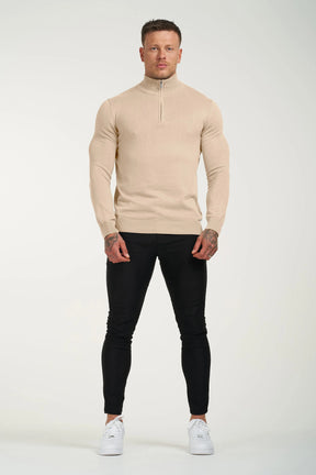 THE SANTONI HALF ZIP SWEATER