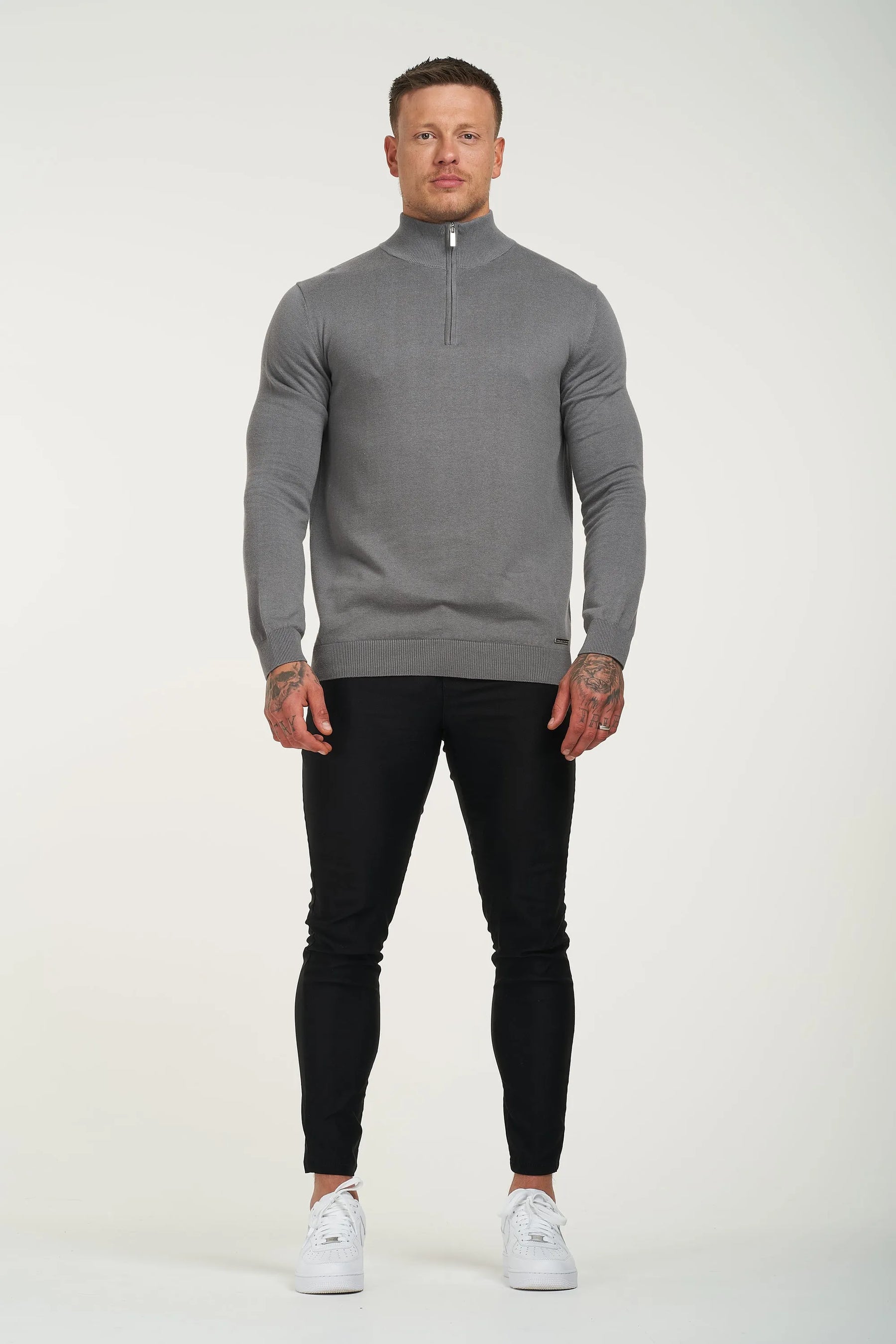 THE SANTONI HALF ZIP SWEATER