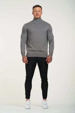 THE SANTONI HALF ZIP SWEATER