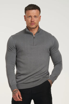 THE SANTONI HALF ZIP SWEATER