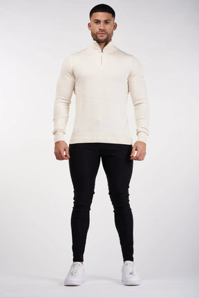 THE SANTONI HALF ZIP SWEATER