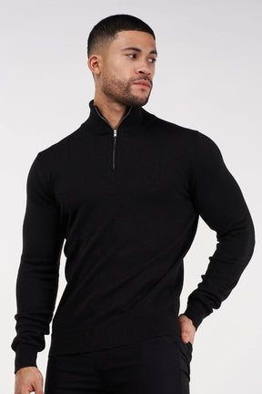 THE SANTONI HALF ZIP SWEATER