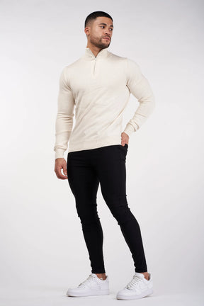 THE SANTONI HALF ZIP SWEATER