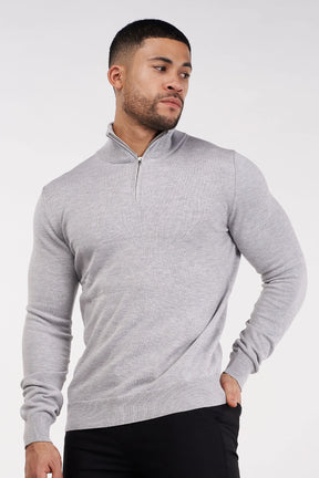 THE SANTONI HALF ZIP SWEATER