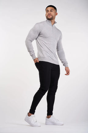 THE SANTONI HALF ZIP SWEATER