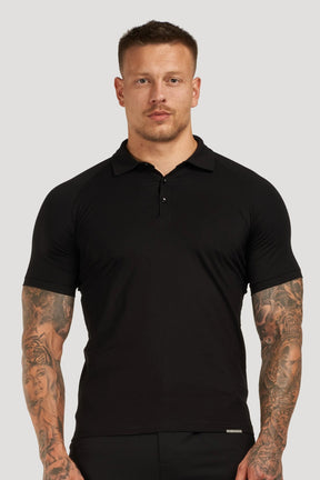 THE MUSCLE BUTTON POLO